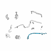 OEM 2002 Honda CR-V Hose, Power Steering Feed Diagram - 53713-S9A-A04