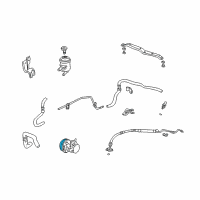 OEM 2002 Acura RSX Pulley, Power Steering Pump Diagram - 56483-PND-003