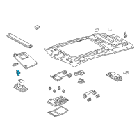 OEM 2018 Lexus RX450hL Holder, Visor Diagram - 74348-33040-B6