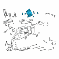 OEM Lexus Garnish, Rear Pillar, Upper RH Diagram - 62471-60550-A0