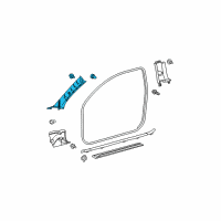 OEM 2009 Scion tC Windshield Pillar Trim Diagram - 62210-21040-B0