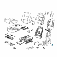 OEM 2017 Chevrolet Silverado 1500 Seat Switch Knob Diagram - 22847899