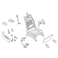 OEM 2015 Infiniti QX80 Front Seat Slide Switch Knob, Right Diagram - 87012-1LK7A