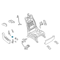 OEM 2014 Infiniti QX80 Seat Lumbar Switch Assembly Diagram - 87317-1LK7A