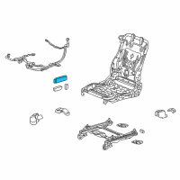 OEM 2014 Acura MDX Switch Assembly, Passenger Side Power Seat (8Way) (Premium Black) Diagram - 81250-SDD-U71ZL
