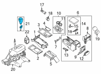 OEM Nissan Frontier Knob Assy-Control Lever, Auto Diagram - 34910-4BA0A