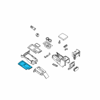 OEM 2017 Nissan Frontier Boot Console Diagram - 96935-9BH0D