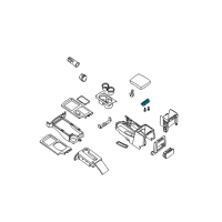 OEM 2015 Nissan Xterra Hinge-Console Diagram - 96916-EA000