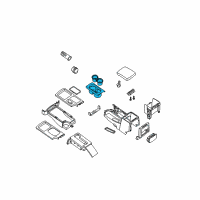 OEM 2021 Nissan Frontier FINISHER Console Diagram - 96931-9BH0D