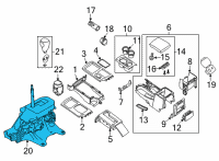 OEM 2020 Nissan Frontier Device Assembly - Transmission Control Diagram - 34901-9BT0B