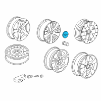 OEM Chevrolet Captiva Sport Hub Cap Diagram - 9598230