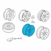 OEM 2013 Chevrolet Captiva Sport Wheel, Alloy Diagram - 22978103