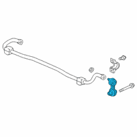 OEM 2017 Honda Civic Link Complete, Rear Stabilizer Diagram - 52320-TGH-A01