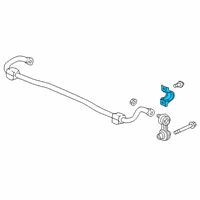 OEM 2017 Honda Civic Bracket, Rear Diagram - 52308-TGH-A00