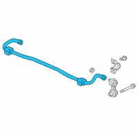 OEM 2017 Honda Civic Stabilizer, Rear Diagram - 52300-TGH-A03