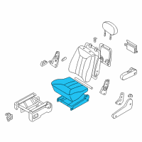 OEM 2002 Nissan Quest Cushion Assy-2ND Seat, RH Diagram - 88300-2Z321