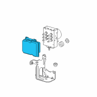 OEM Cadillac ABS Control Unit Diagram - 20896914