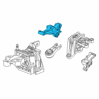 OEM 2019 Chrysler Pacifica Bracket-Engine Mount Diagram - 68224744AB