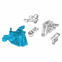 OEM 2019 Chrysler Pacifica Bracket-Engine Diagram - 4893414AD