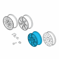 OEM Ford Taurus X Wheel Diagram - 8T5Z-1007-B