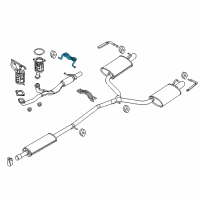 OEM 2012 Lincoln MKT Exhaust Pipe Mount Bracket Diagram - AA5Z-5410692-A