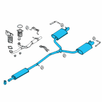 OEM 2011 Ford Explorer Muffler Diagram - DB5Z-5230-D