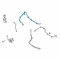 OEM Kia Borrego Hose Assembly-Power Steering Oil Pressure Diagram - 575102J400