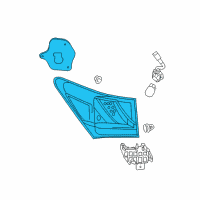 OEM Lexus Lens & Body, Rear Combination Lamp Diagram - 81561-30C90