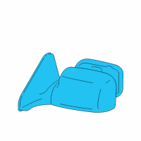 OEM 2008 Pontiac Vibe Mirror Assembly Diagram - 88969941