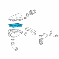 OEM 2010 Lincoln Town Car Filter Element Diagram - 5W1Z-9601-AB