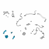 OEM 2002 Toyota Highlander Power Steering Pump Diagram - 44320-48030