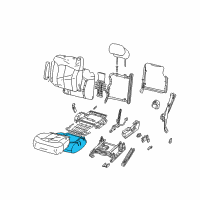 OEM 2002 Chevrolet Silverado 2500 Seat Cushion Pad Diagram - 12473281