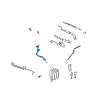 OEM Saturn Vue Reservoir Hose Diagram - 15890334