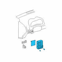 OEM Toyota Corolla Junction Block Diagram - 82730-02890