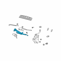 OEM Lexus RX400h Link Assy, Windshield Wiper Diagram - 85150-0E010