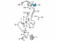 OEM Lincoln Heater Hose Diagram - L1MZ-18472-PAD