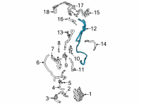 OEM 2022 Lincoln Aviator Water Pipe Diagram - L1MZ-18N345-C