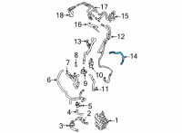 OEM 2022 Lincoln Aviator Inlet Hose Diagram - L1MZ-8A505-PCC