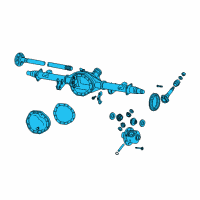 OEM 2012 Ram 3500 Axle-Service Rear Diagram - 68158489AB