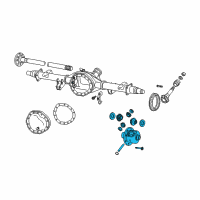 OEM Dodge Ram 3500 Case-Differential Diagram - 68053666AB