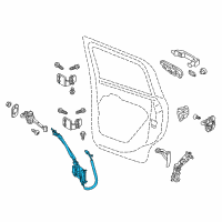 OEM 2016 Jeep Renegade Cable-Release Assembly Diagram - 68268740AA