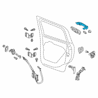 OEM 2020 Jeep Renegade Handle-Exterior Door Diagram - 6QL52TZZAA