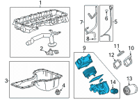 OEM 2021 Chevrolet Silverado 2500 HD Oil Cooler Diagram - 12706188