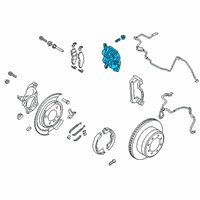 OEM 2022 Ford F-350 Super Duty Caliper Diagram - HC3Z-2552-A