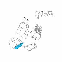 OEM 2016 Nissan Pathfinder Pad Front Seat Cushion Diagram - 87311-3JA6A