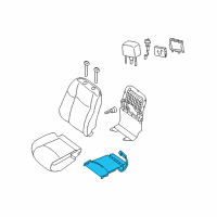 OEM 2020 Infiniti QX60 Heater Unit-Front Seat Cushion Diagram - 87335-3JA4A