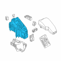 OEM 2010 Nissan Murano Housing-Relay Box Diagram - 24383-1AA0A