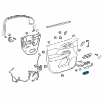 OEM Chevrolet Malibu Window Switch Diagram - 84512890