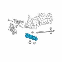 OEM Dodge Ram 1500 Bracket-Transmission Mount Diagram - 5037742AC