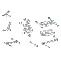 OEM 2019 Chevrolet Blazer Lower Control Arm Rear Bolt Diagram - 11547215